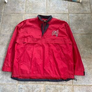 Vintage 90s Tampa Bay Buccaneers NFL Nylon Windbreaker Jacket Size XXL (38)